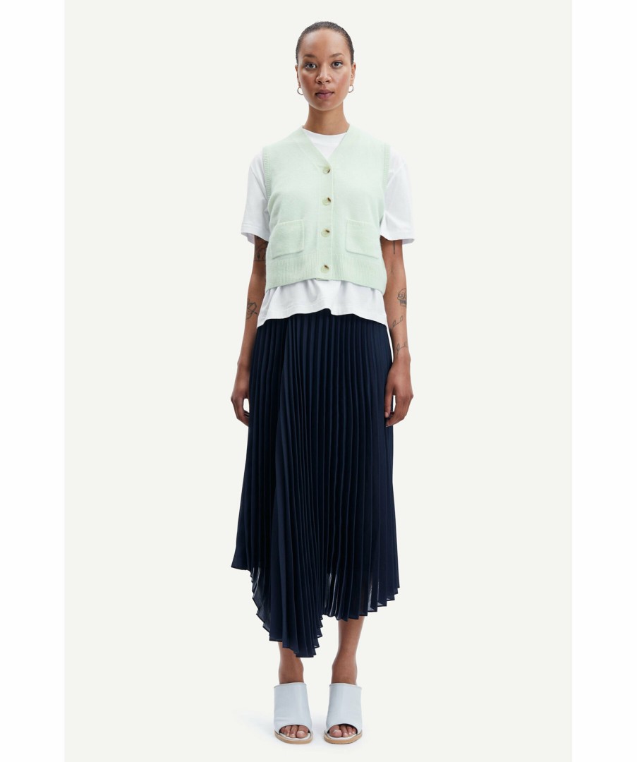 Kvinna Samsoe Samsoe Kjolar | Annica Wrao Plisse Skirt