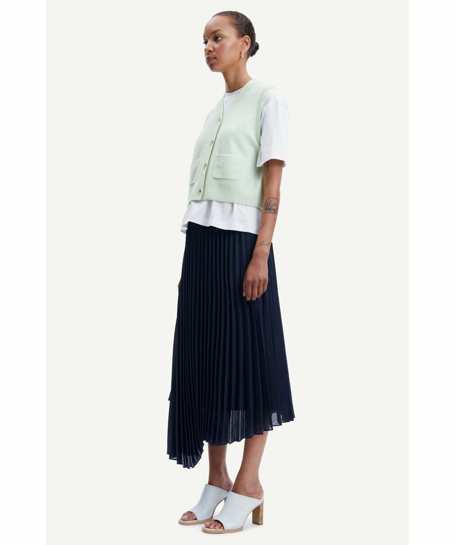 Kvinna Samsoe Samsoe Kjolar | Annica Wrao Plisse Skirt