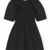 Kvinna Ganni Klanningar | Cotton Poplin Smock Dress