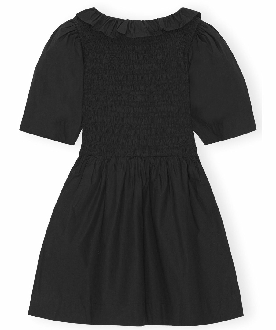 Kvinna Ganni Klanningar | Cotton Poplin Smock Dress