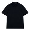 Man J Lindeberg Piketrojor | Asher Zip Ss Poloshirt