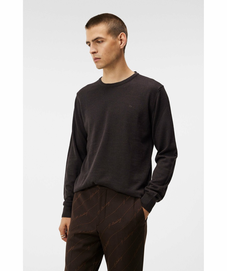 Man J Lindeberg Trojor & Hoodies | Lyle Merino Crew Neck