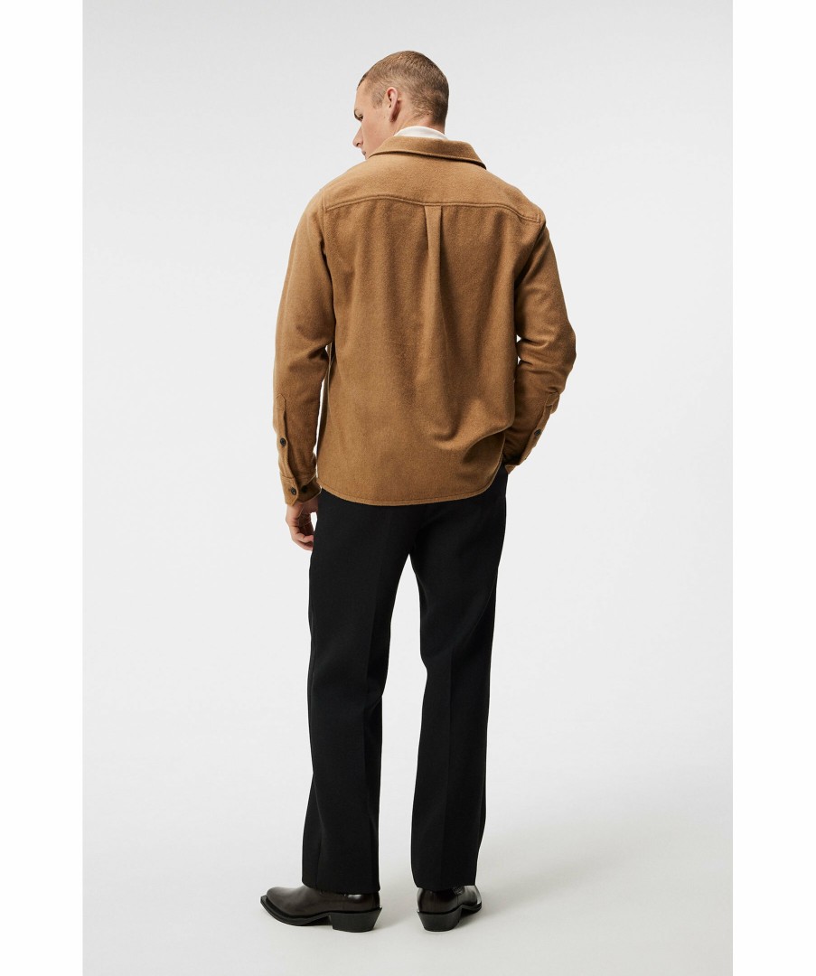 Man J Lindeberg Overshirts | Flat Wool Overshirt