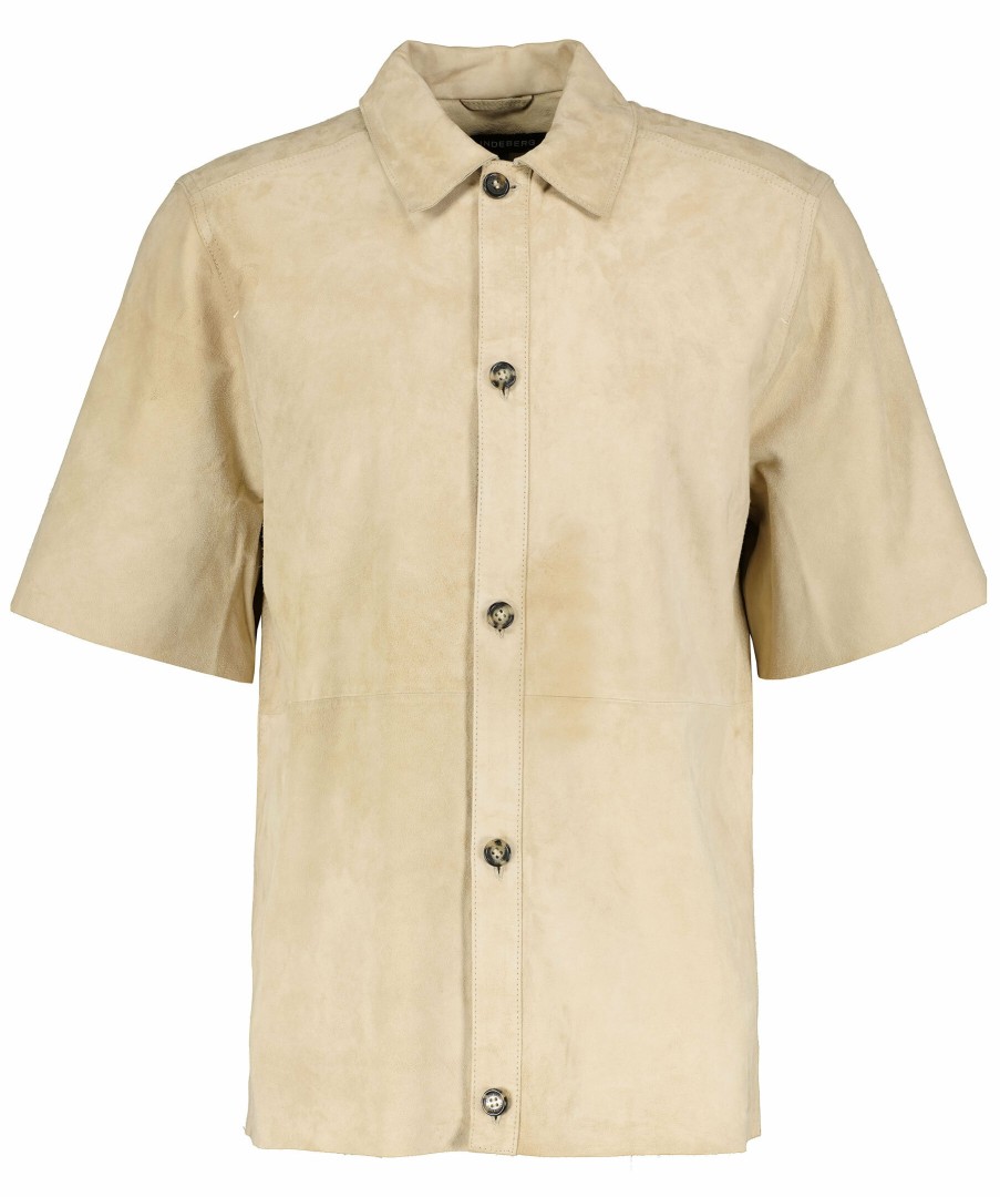 Man J Lindeberg Overshirts | Shorty Ss Suede Shirt