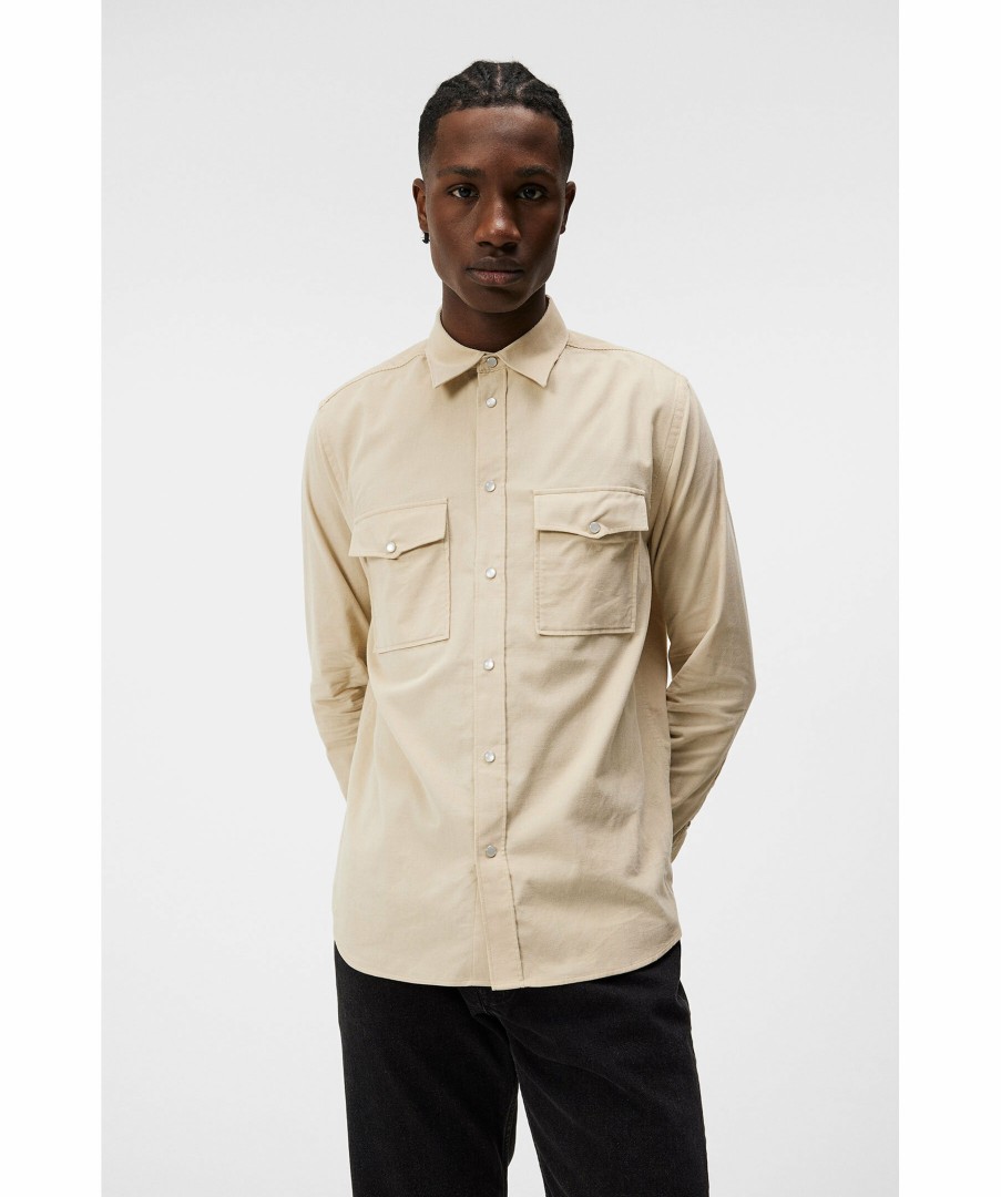 Man J Lindeberg Skjortor | Carlos Reg Cord Shirt