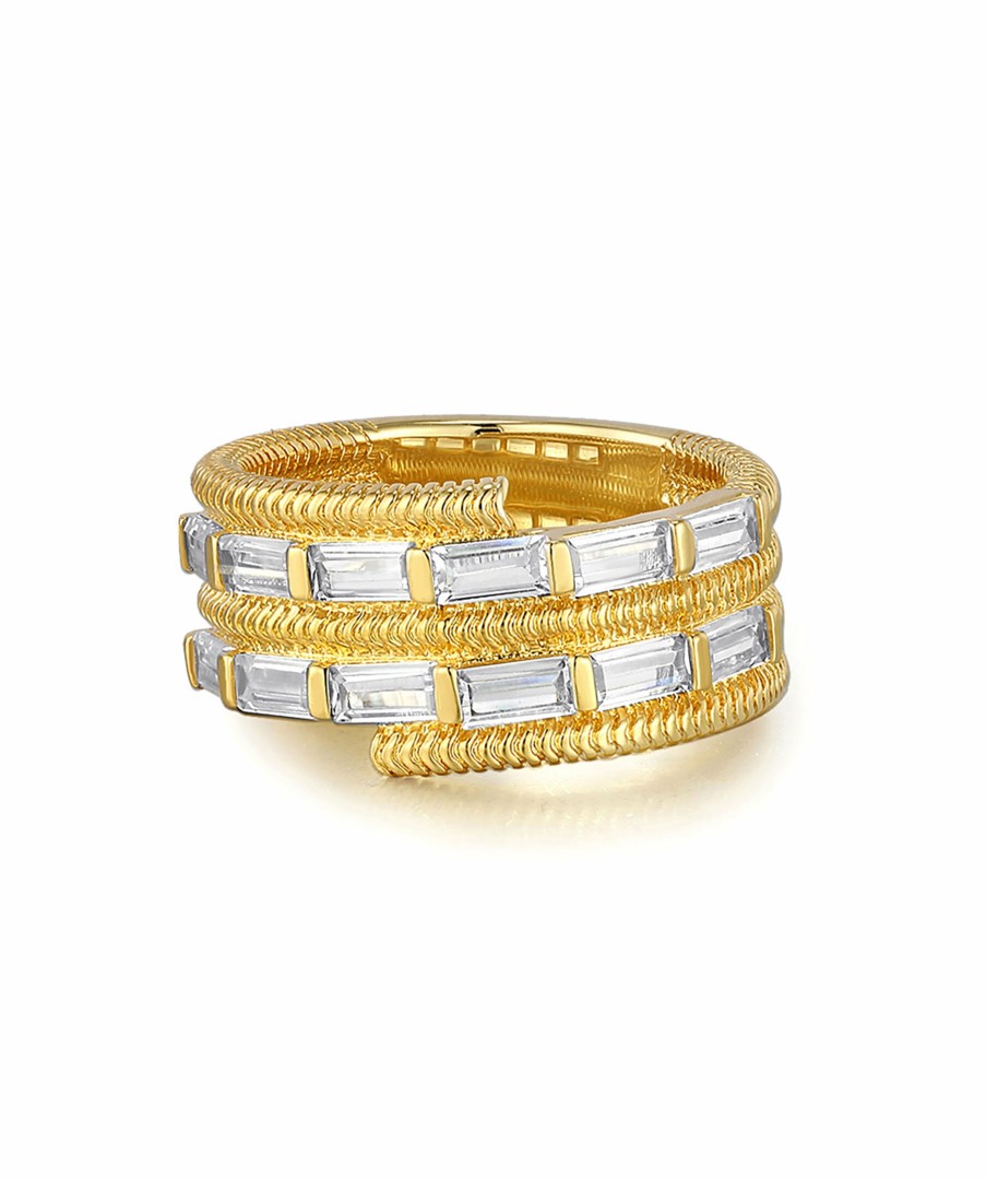 Kvinna Luv Aj Smycken | Baguette Coil Ring