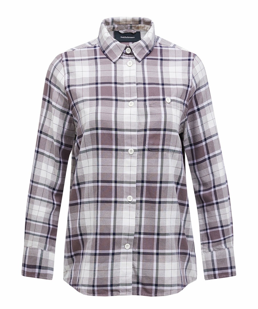 Kvinna Peak Performance Skjortor | W Flannel Shirt