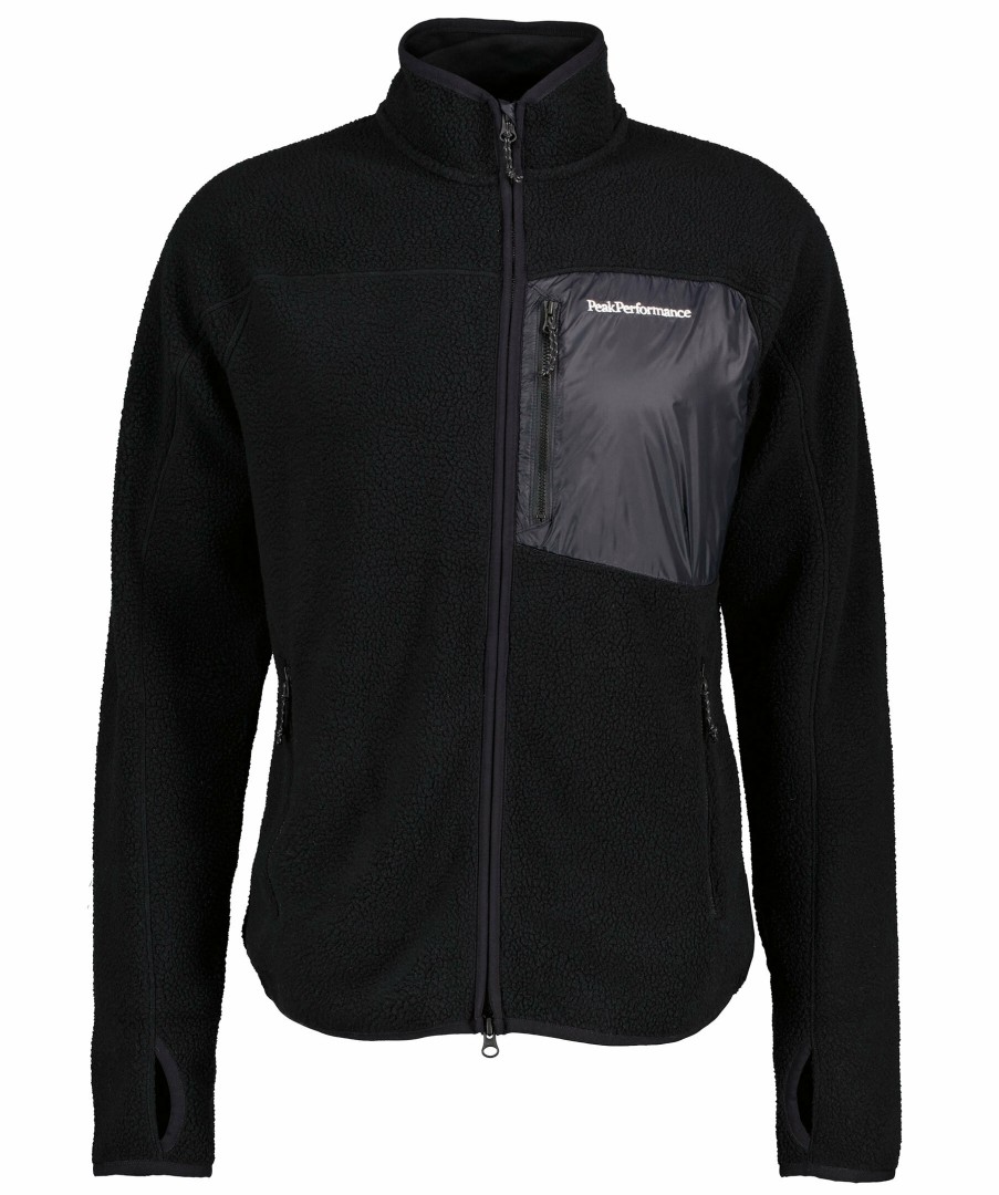 Man Peak Performance Fleece & Pile | Pile Zip Jacket