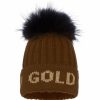 Kvinna Goldbergh Mossor | Hodd Beanie Faux Fur