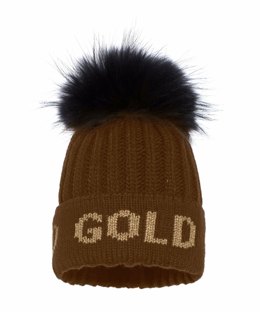 Kvinna Goldbergh Mossor | Hodd Beanie Faux Fur