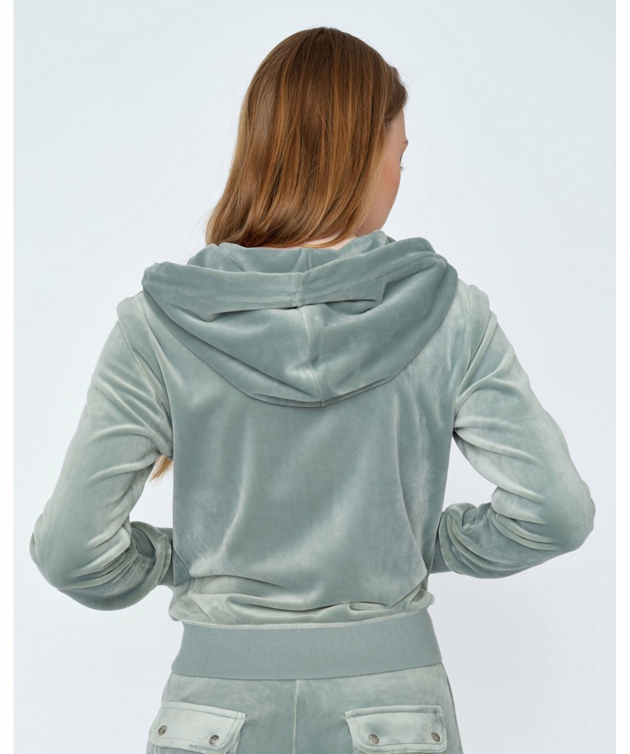 Kvinna Juicy Couture Trojor & Hoodies | Robertson Velour Hoodie