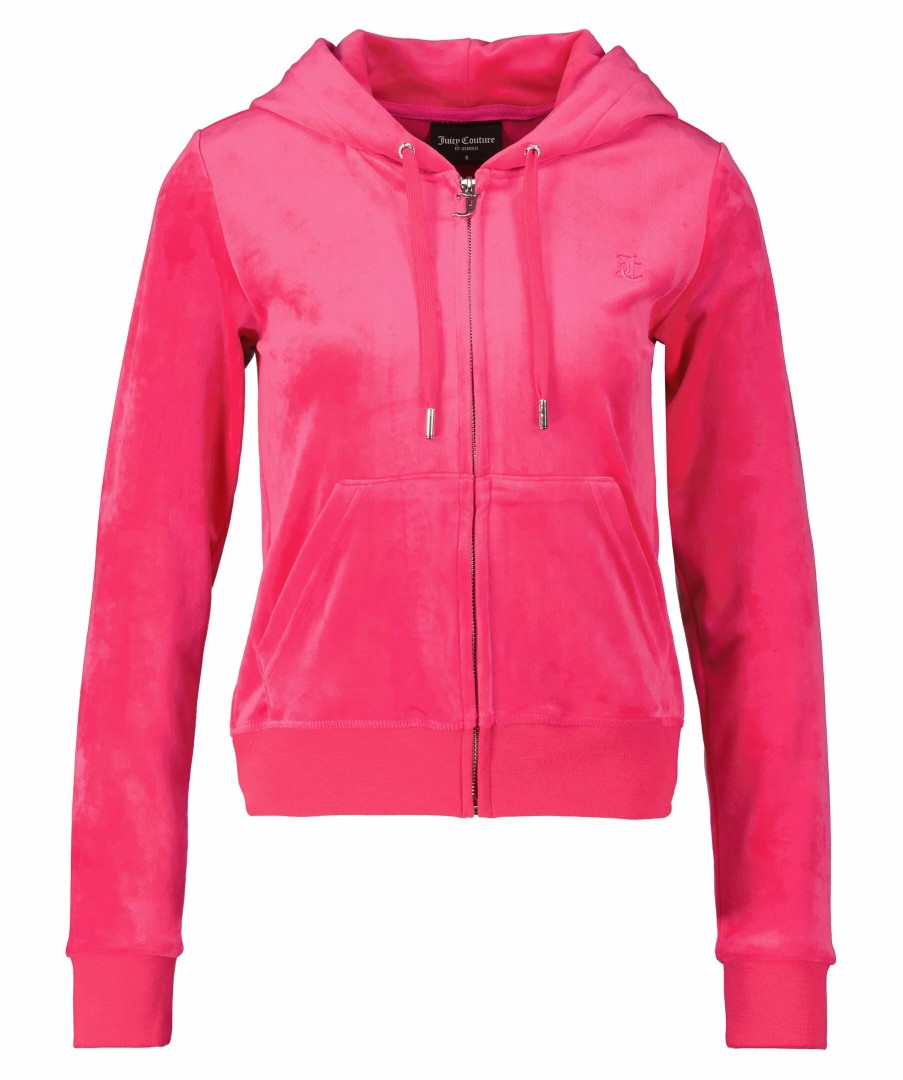 Kvinna Juicy Couture Trojor & Hoodies | Robertson Velour Hoodie