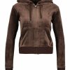 Kvinna Juicy Couture Trojor & Hoodies | Robertson Velour Hoodie