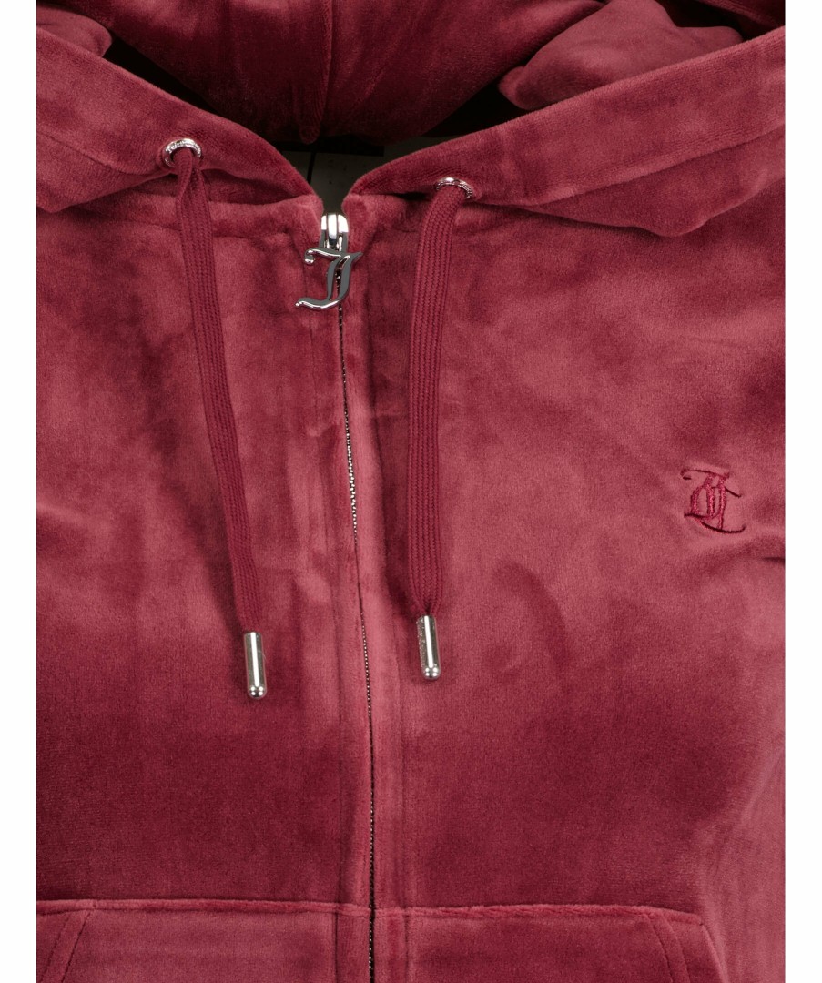 Kvinna Juicy Couture Trojor & Hoodies | Robertson Velour Hoodie