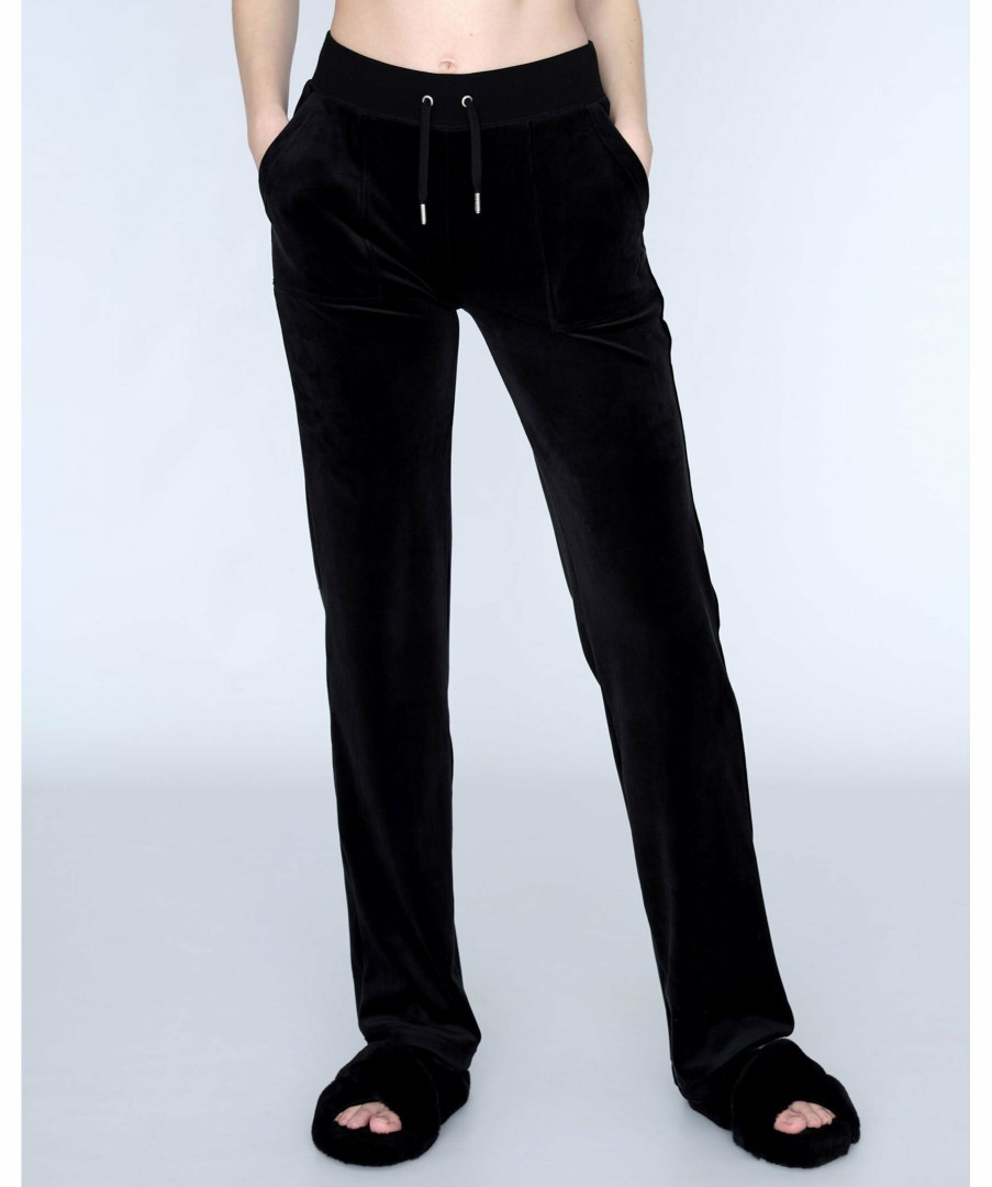 Kvinna Juicy Couture Byxor | Del Ray Velour Pant