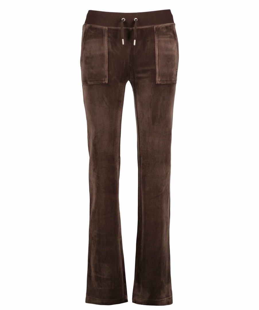 Kvinna Juicy Couture Byxor | Del Ray Velour Pant