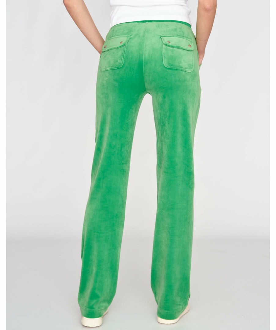 Kvinna Juicy Couture Byxor | Del Ray Velour Pant