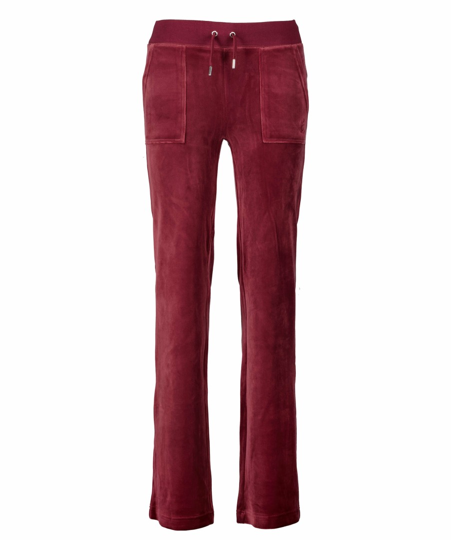 Kvinna Juicy Couture Byxor | Del Ray Velour Pant