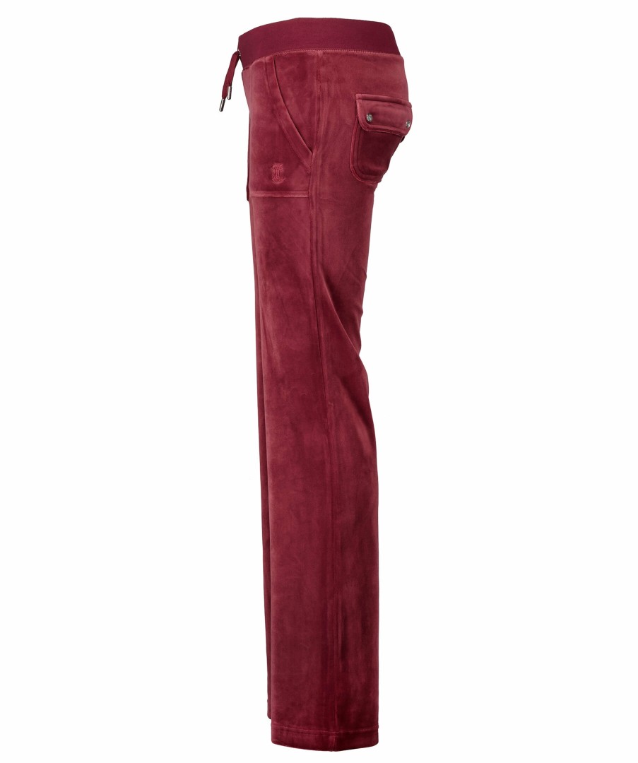 Kvinna Juicy Couture Byxor | Del Ray Velour Pant