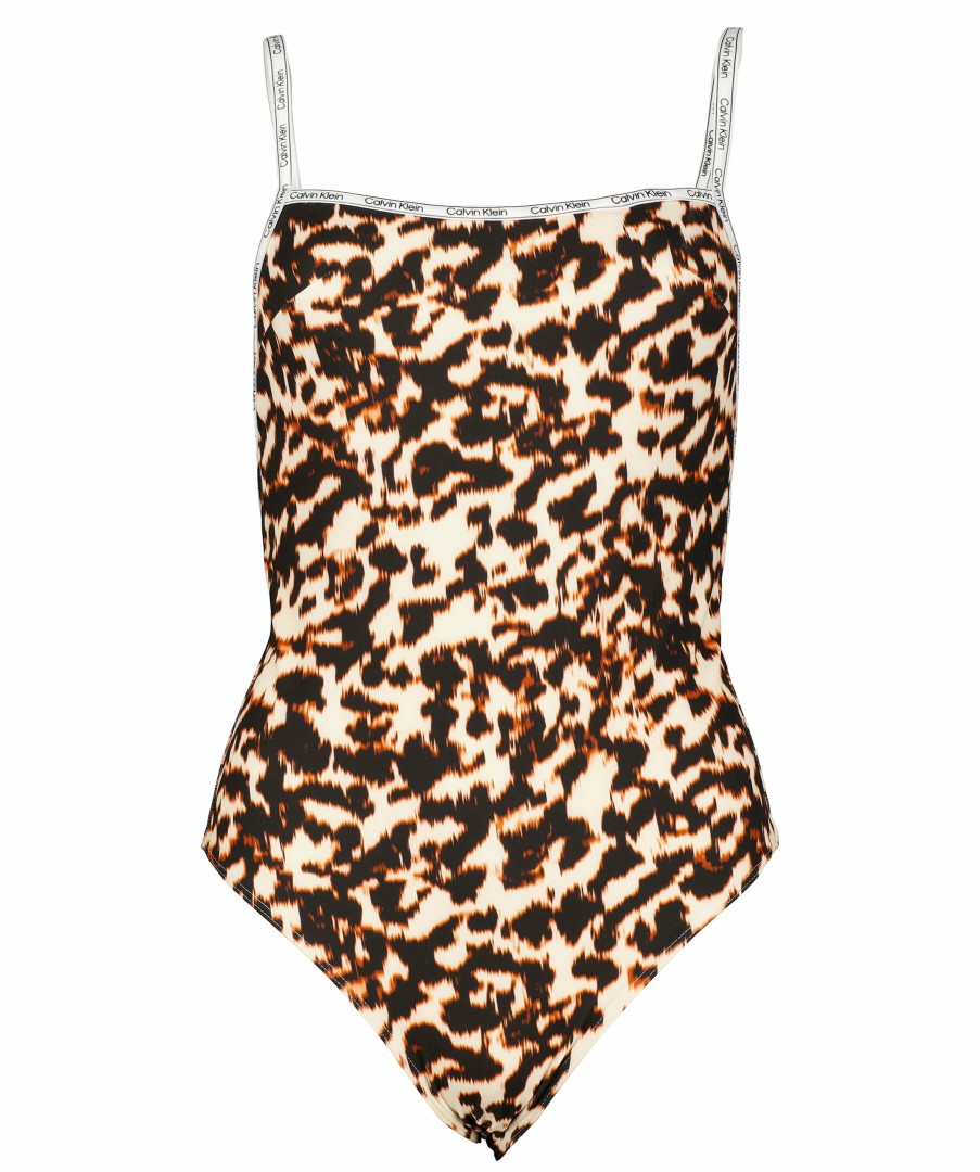 Kvinna Calvin Klein Underwear Badklader | Square One Piece Swimwear