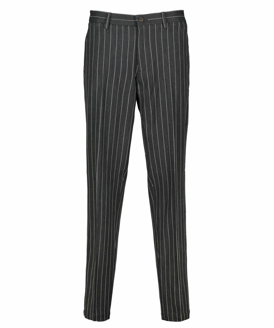 Man Les Deux Byxor | Como Reg Pinstripe Pant