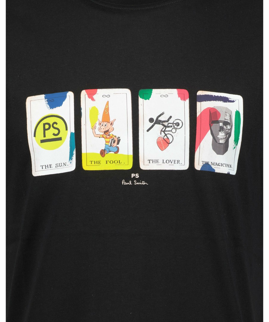 Man PS Paul Smith T-Shirts | Reg Fit Tshirt Ps Tarot