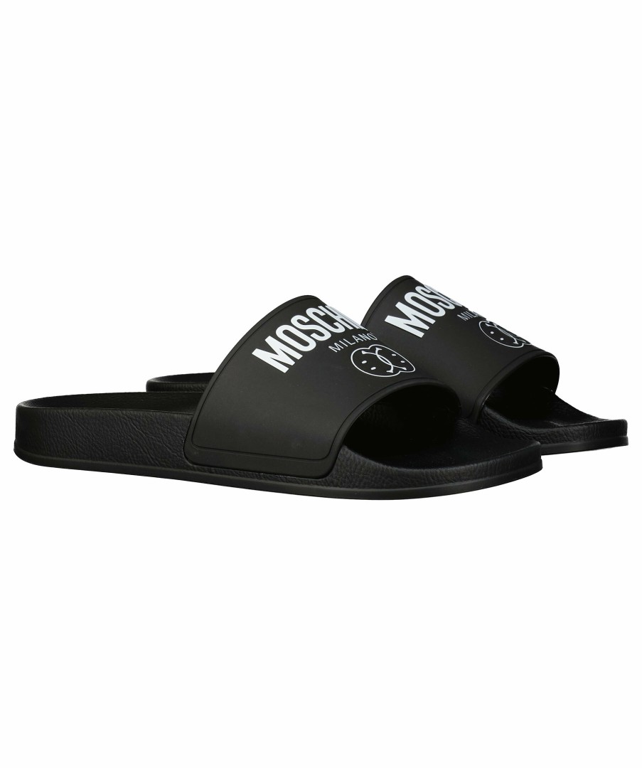 Man Moschino Tofflor | Logo Sandal