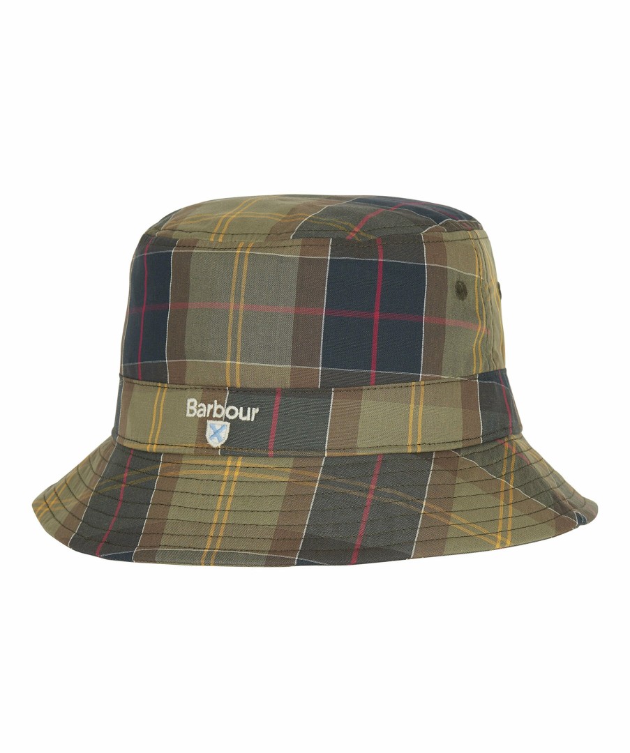 Man Barbour Mossor | Tartan Bucket Hat