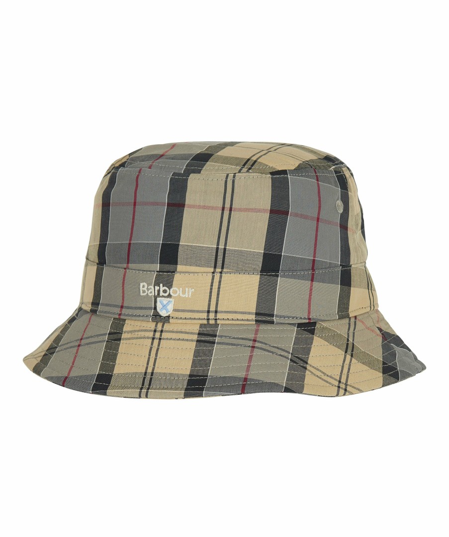 Man Barbour Mossor | Tartan Bucket Hat