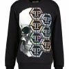 Man Philipp Plein Trojor & Hoodies | Pull Print Sweatshirt