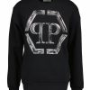 Man Philipp Plein Trojor & Hoodies | Crystal Pull Sweatshirt