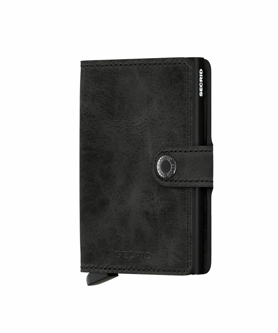 Kvinna Secrid Planbocker | Miniwallet Vintage Black