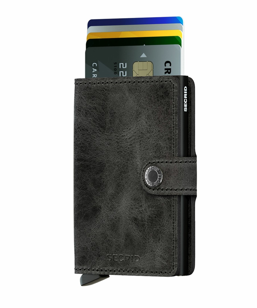 Kvinna Secrid Planbocker | Miniwallet Vintage Black