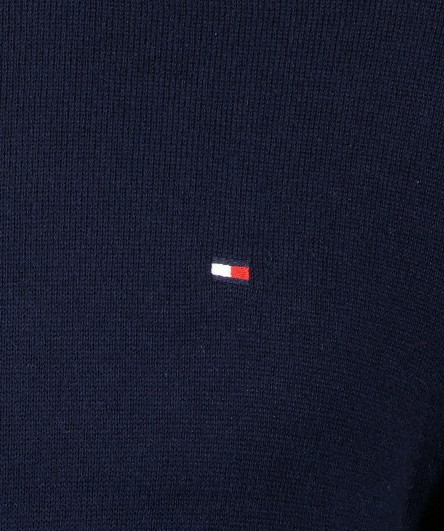 Man Tommy Hilfiger Trojor & Hoodies | Cotton Cashmere Roll Neck