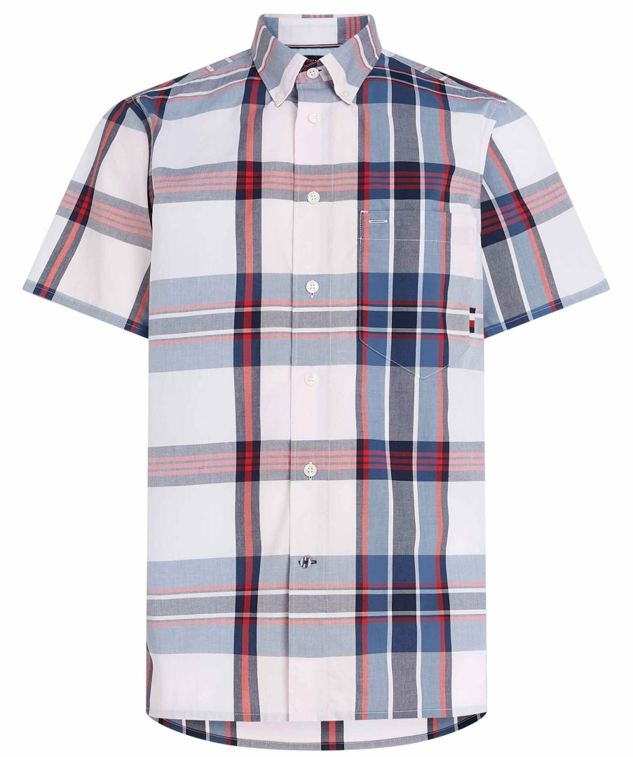 Man Tommy Hilfiger Skjortor | Oxford Irregular Chk Ss