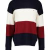 Man Tommy Hilfiger Trojor & Hoodies | Texture Colorblock Crew