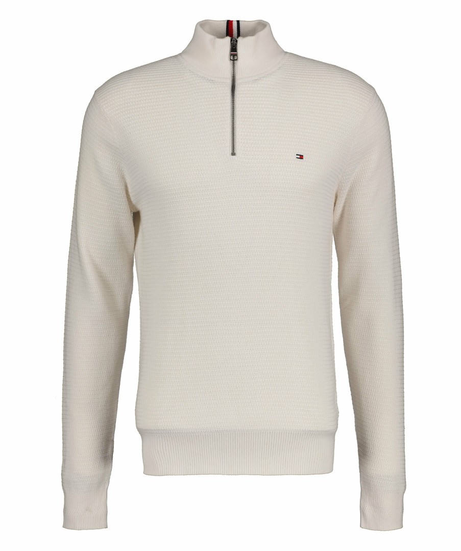 Man Tommy Hilfiger Piketrojor | Interlaced Zip Mock