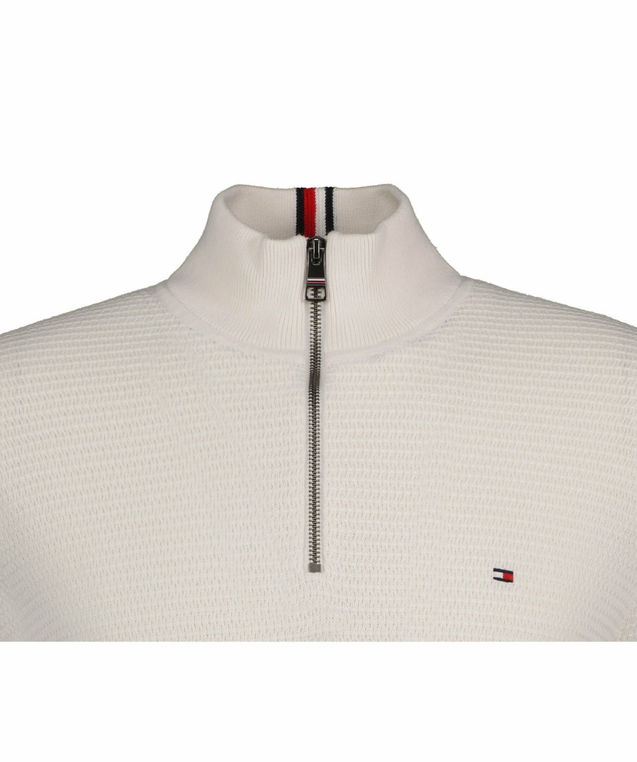 Man Tommy Hilfiger Piketrojor | Interlaced Zip Mock