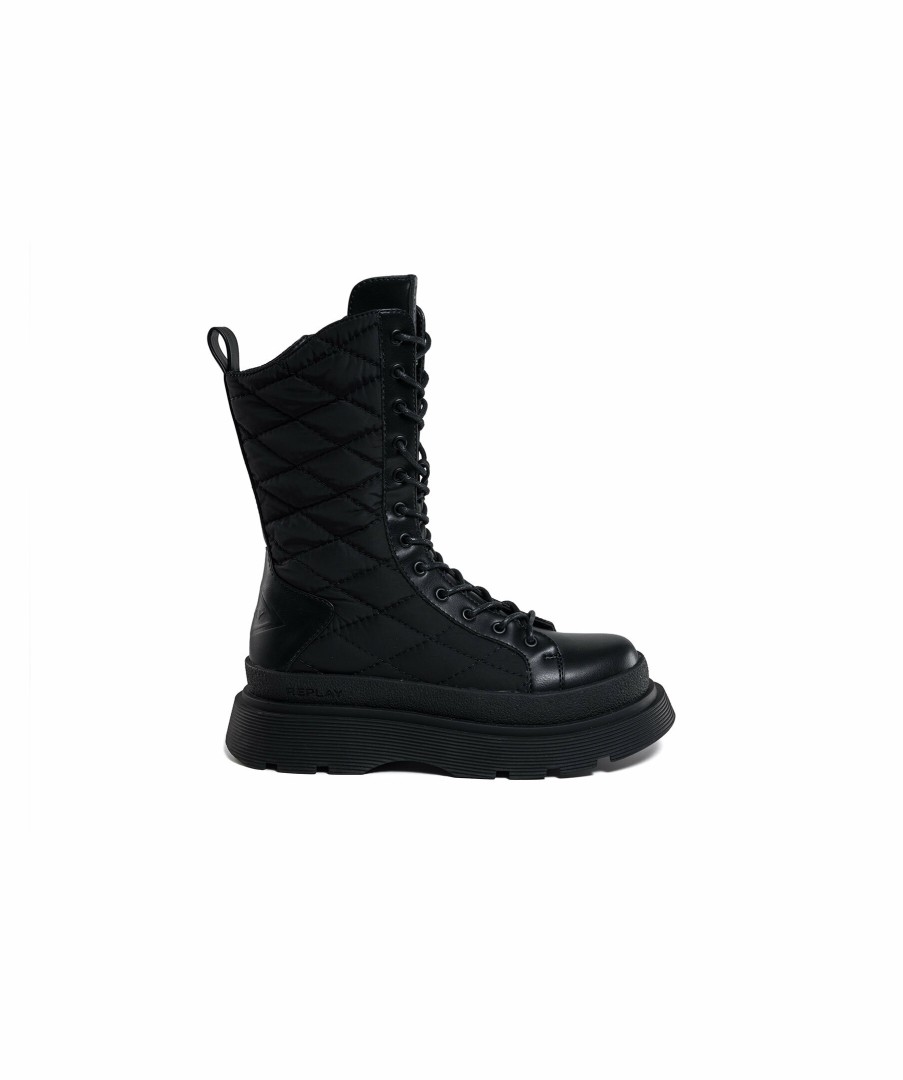 Kvinna Replay Footwear Plataskor | Arctic Nylon