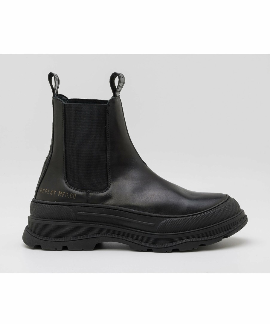 Man Replay Footwear Chelsea Boots | Evolution Chelsea