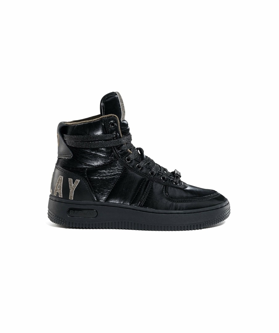 Kvinna Replay Footwear Sneakers | Epic High Top