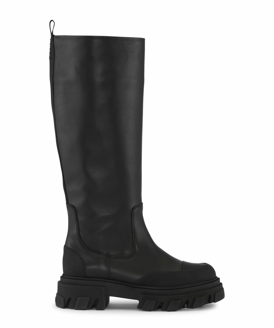 Kvinna Ganni Kangor | Cleated High Tubular Boot