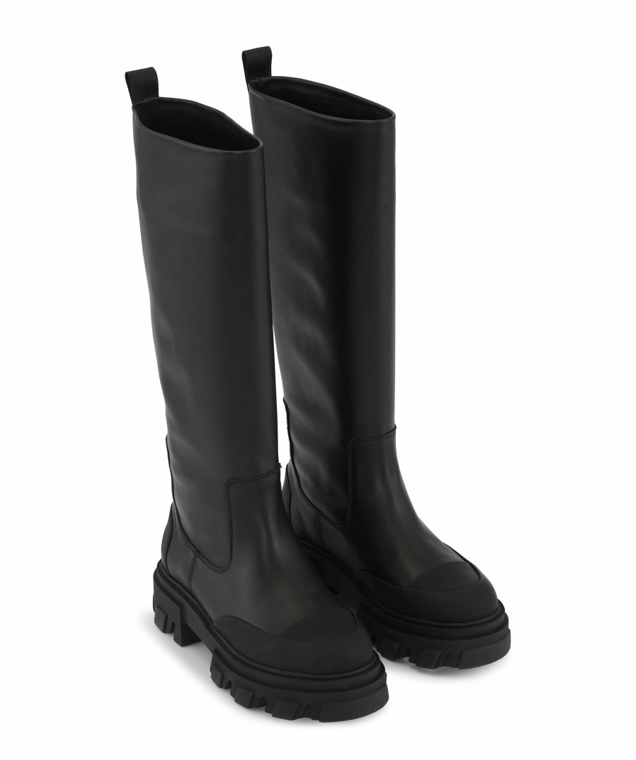 Kvinna Ganni Kangor | Cleated High Tubular Boot