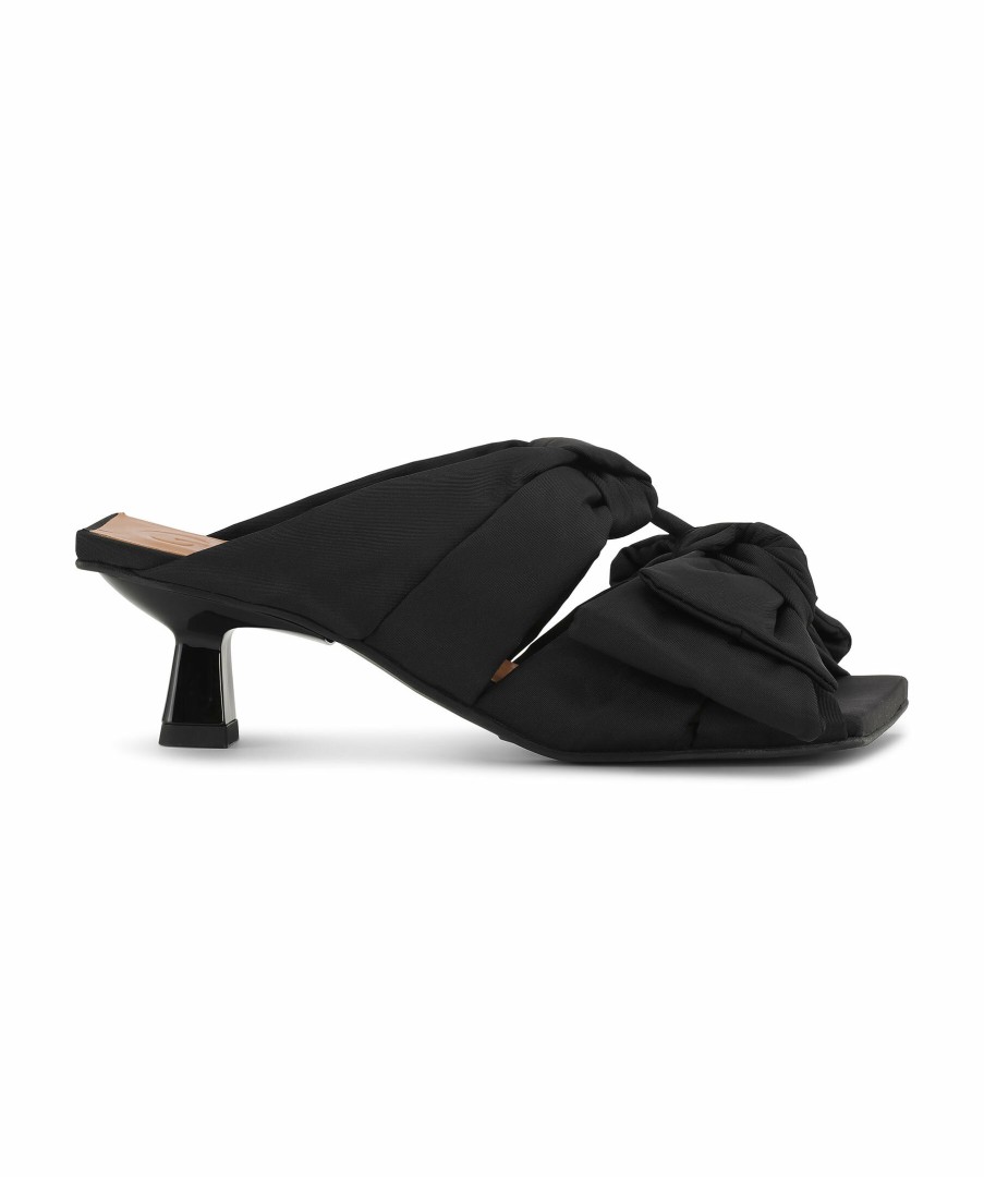 Kvinna Ganni Sommarskor | Soft Bow Kitten Heel