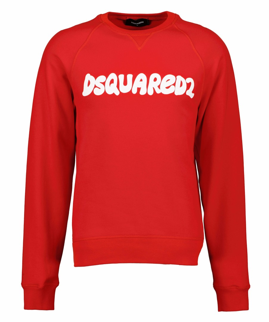 Man Dsquared2 Trojor & Hoodies | Cool Fit Crewneck