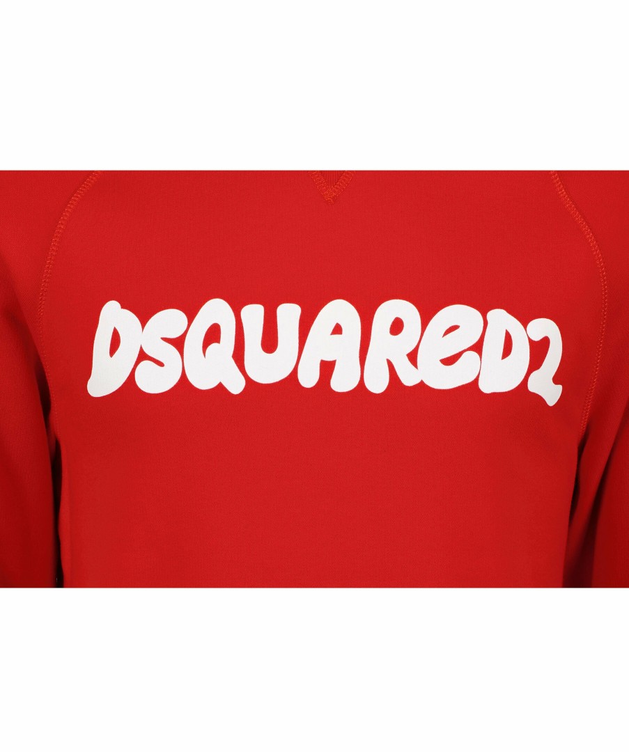 Man Dsquared2 Trojor & Hoodies | Cool Fit Crewneck