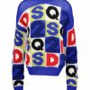 Man Dsquared2 Trojor & Hoodies | Dsq2 Lettering Sweater