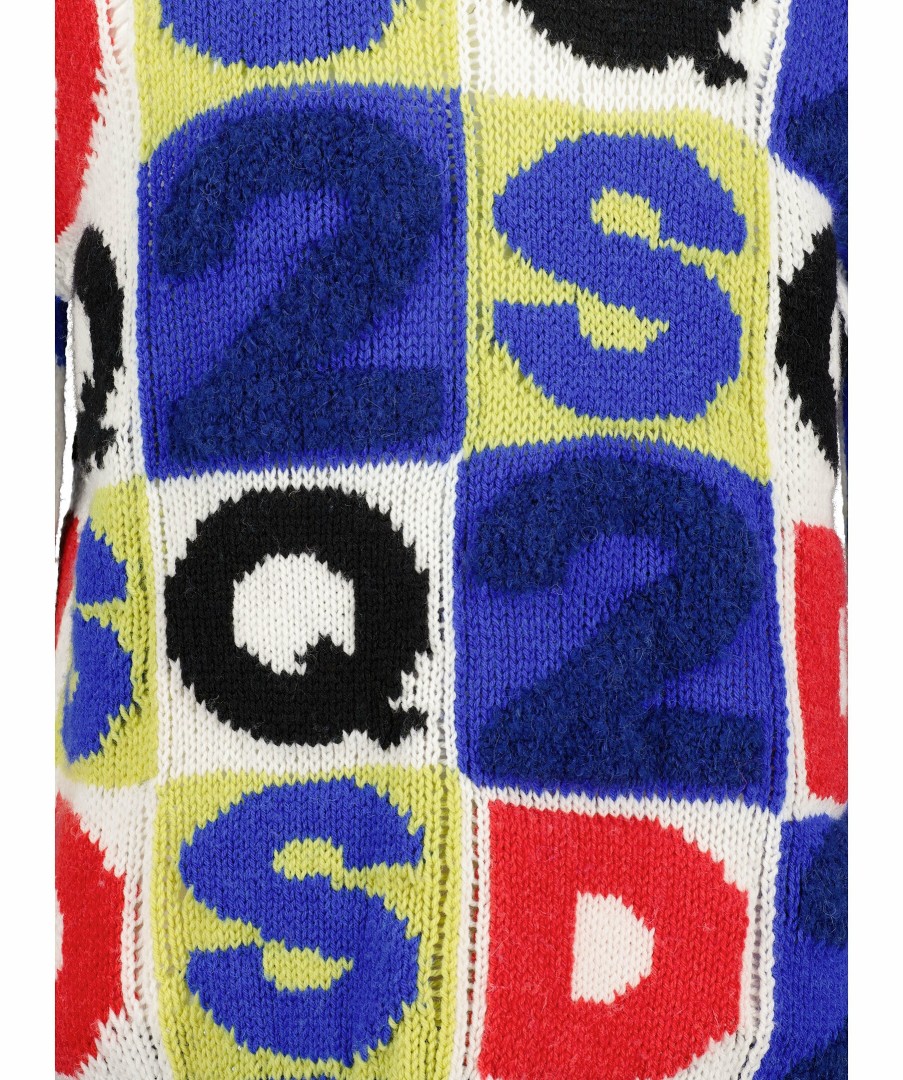 Man Dsquared2 Trojor & Hoodies | Dsq2 Lettering Sweater