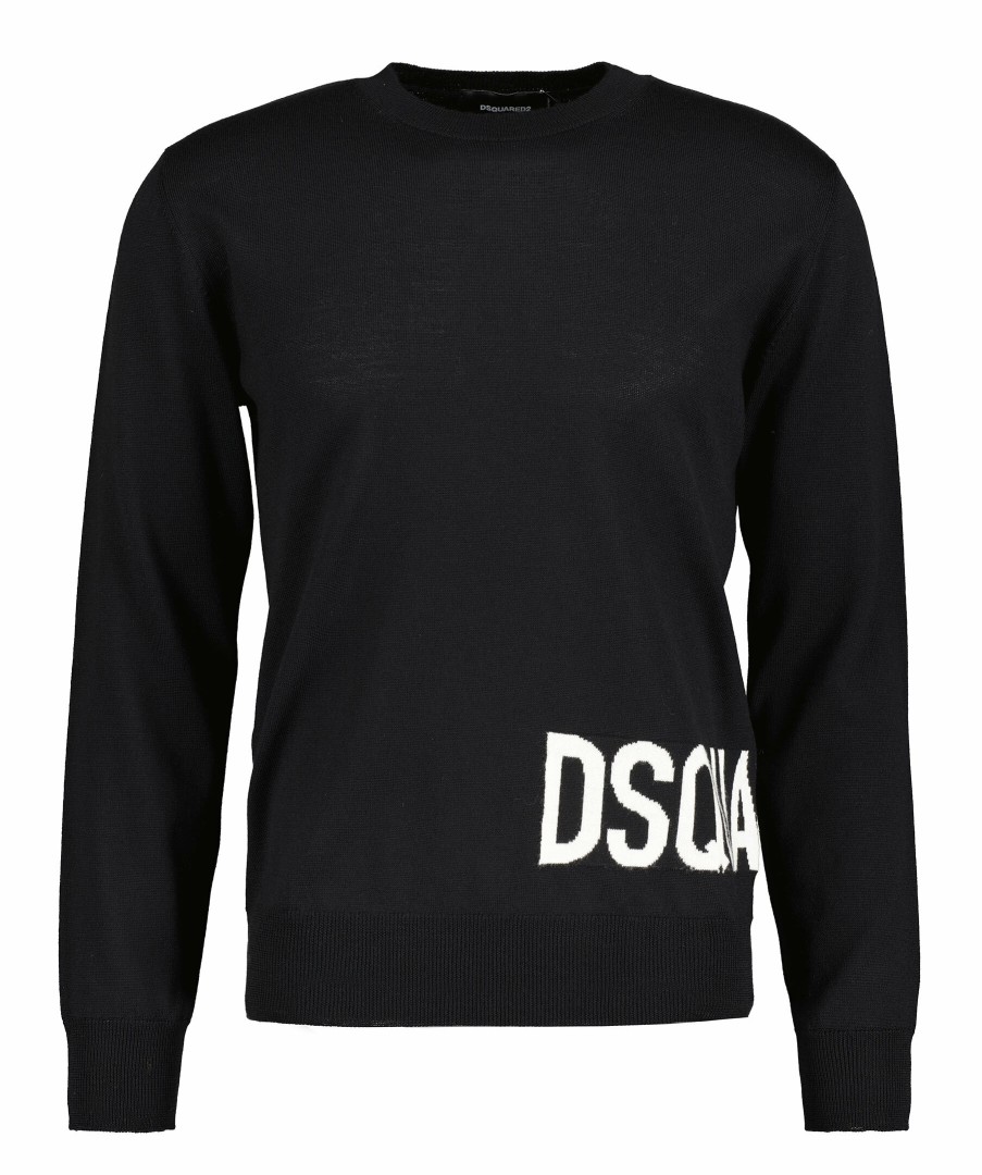 Man Dsquared2 Trojor & Hoodies | Dsq2 Crewneck Knit