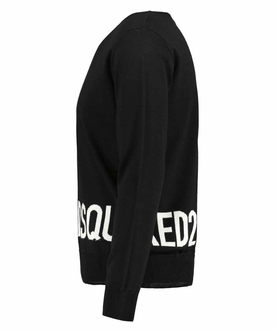 Man Dsquared2 Trojor & Hoodies | Dsq2 Crewneck Knit